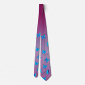 Verzauberte Schmetterlinge Pink Neck Tie Krawatte (Rückseite)