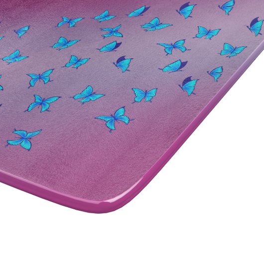 Verzauberte Schmetterlinge Schneidebrett (Ecke)