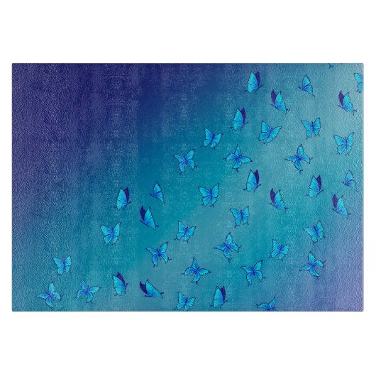 Verzauberte Schmetterlinge Schneidebrett (Vorderseite)