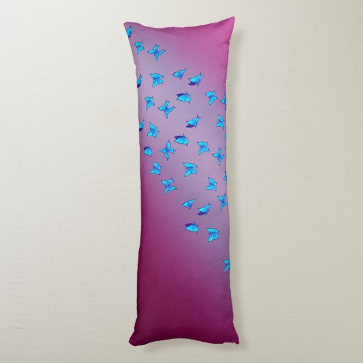 Verzauberte Schmetterlinge Seitenschläferkissen (Rückseite (Vertikal))