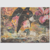 Verzauberte SchmetterlingsLady | Floral Ephemera C Seidenpapier (Vorderseite)