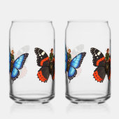 Verzauberte Schmetterlingsreiter-Fee Glas (Links)