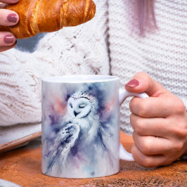 Verzauberte Schneeauge in Wasserfarbe Kaffeetasse