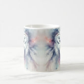 Verzauberte Schneeauge in Wasserfarbe Kaffeetasse (Mittel)