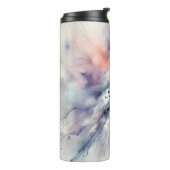 Verzauberte Schneeauge in Wasserfarbe Thermosbecher (Nach links gedreht)