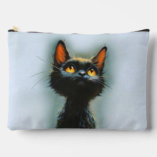 Verzauberte schwarze Katze Zubehörtasche