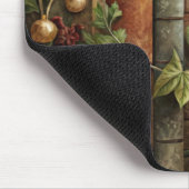 Verzauberte Schwarze Katzenbibliothek Mousepad (Ecke)