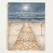 Verzauberte Strand-Ozean Abendstimmung Planer (Vorderseite)