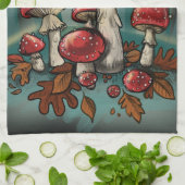 Verzauberte Toadstools Geschirrtuch (Gefaltet)