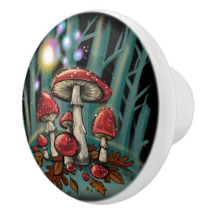 verzauberte Toadstools Keramikknauf