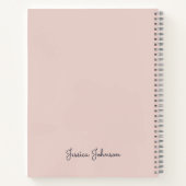 Verzauberte Träume Rosa Spiralmuster Notizblock (Rückseite)