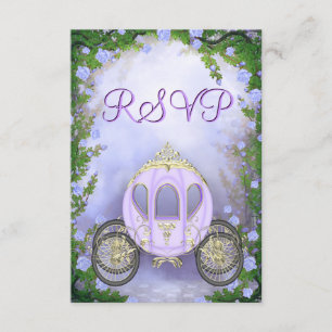 Verzauberte UAWG für die lila Prinzessin-Beförderu RSVP Karte