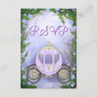 Verzauberte UAWG für die lila Prinzessin-Beförderu RSVP Karte