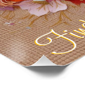 Verzauberte, unikornfarbene Herbst-Magie Pastellfa Poster (Ecke)