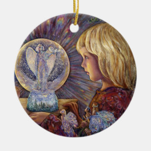 Verzauberte Verzierung des Keramik Ornament