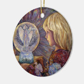 Verzauberte Verzierung des Keramik Ornament (Links)