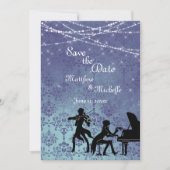 Verzauberte Vintage Klassik Save the Date Einladung (Vorderseite)