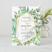 Verzauberte Waldabschlussball-Einladung Einladung (Stehend Vorderseite)