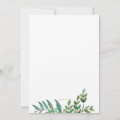 Verzauberte Waldabschlussball-Einladung Einladung (Rückseite)