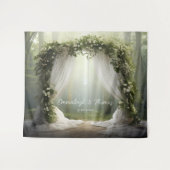 Verzauberte Waldbeleuchtung Wandteppich (Vorderseite (Horizontal))