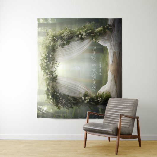 Verzauberte Waldbeleuchtung Wandteppich (Beispiel)