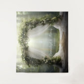 Verzauberte Waldbeleuchtung Wandteppich (Vorderseite)