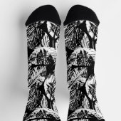 verzauberte Wälder Blätter ohne Naht Socken (Oben)