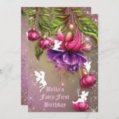 Verzauberte Waldfeenhafter WaldParty Einladung (Vorne/Hinten)