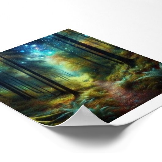 "Verzauberte Waldflüster" Poster (Ecke)