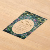 Verzauberte waldfreie Rose Waldland Süß 16 Acryleinladungen (Ablage )