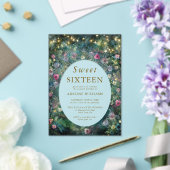 Verzauberte waldfreie Rose Waldland Süß 16 Acryleinladungen (In Situ (Hochzeit))