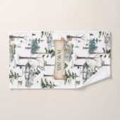 Verzauberte Waldharmonie individuell anpassbar Badhandtuch Set (Handtuch)