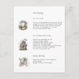 Verzauberte Waldhochzeit  Begleitkarte