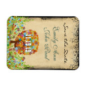 Verzauberte Waldhochzeit retten das Datum Magnet (Horizontal)