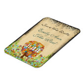 Verzauberte Waldhochzeit retten das Datum Magnet (Linke Seite)