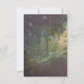 Verzauberte Waldhochzeit retten das Datum Save The Date (Rückseite)