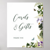 Verzauberte Waldkarten und Geschenke Poster (Vorne)