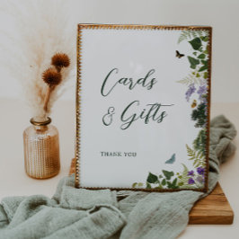 Verzauberte Waldkarten und Geschenke Poster