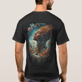 Verzauberte Waldkönigin Surreal Fantasy Kunst T-Shirt