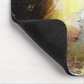 Verzauberte Waldphantasie-Kunst-Mausunterlage Mousepad (Ecke)