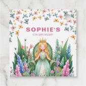 Verzauberte Waldprinzessin Birthday Geschenkanhänger (Rückseite)