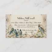 Verzauberte Waldvogel-Werbungs-Geschäfte Visitenkarte (Rückseite)