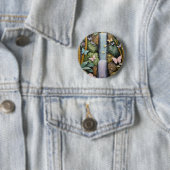 Verzauberte Wasserfall-Oase Button (Beispiel)