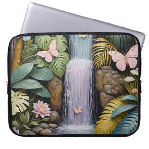 Verzauberte Wasserfall-Oase Laptopschutzhülle