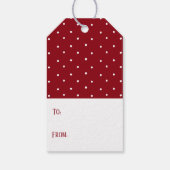 Verzauberte Weihnachts-Schneemann-Geschenktasten Geschenkanhänger (Rückseite)