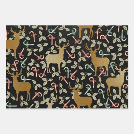 Verzauberte Weihnachtsbaumhändler Geschenkpapier Set (Vorderseite 2)