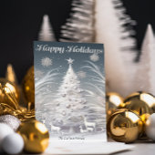 Verzauberte Weihnachtsfeiertage mit Mattiertem Bau Feiertagskarte