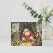 Verzauberte Weihnachtskarten Feiertagspostkarte (Stehend Vorderseite)