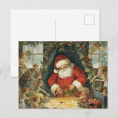 Verzauberte Weihnachtskarten Feiertagspostkarte (Vorne/Hinten)