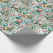 Verzauberte Weihnachtsschmuck: Ein festlicher Wrap Geschenkpapier (Ecke)